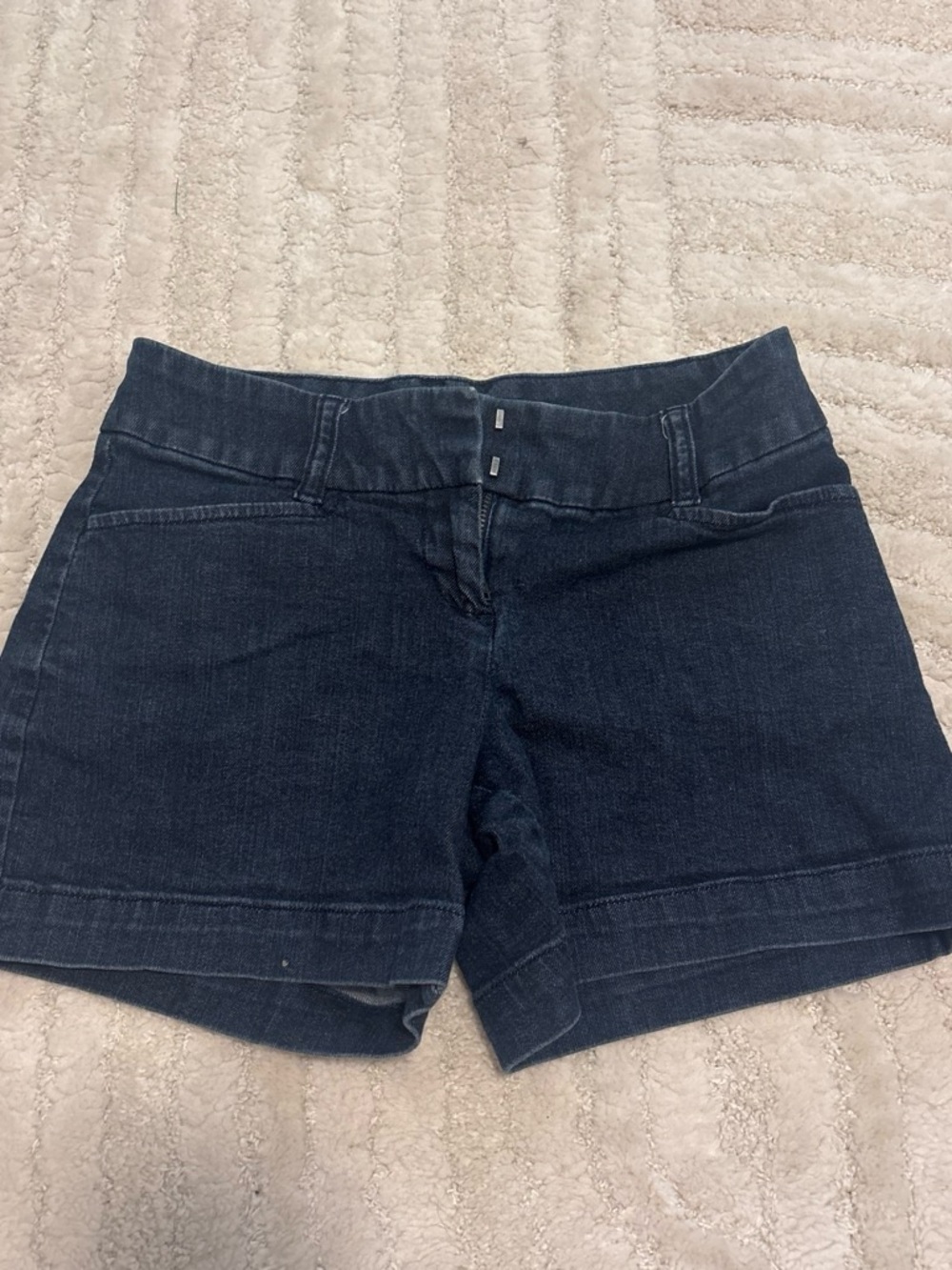 The Limited Dark Indigo Denim Shorts